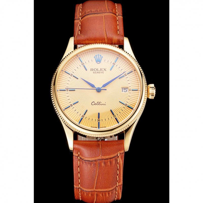 Superclone Rolex Cellini 38mm Gold Dial REP016797 $999.00