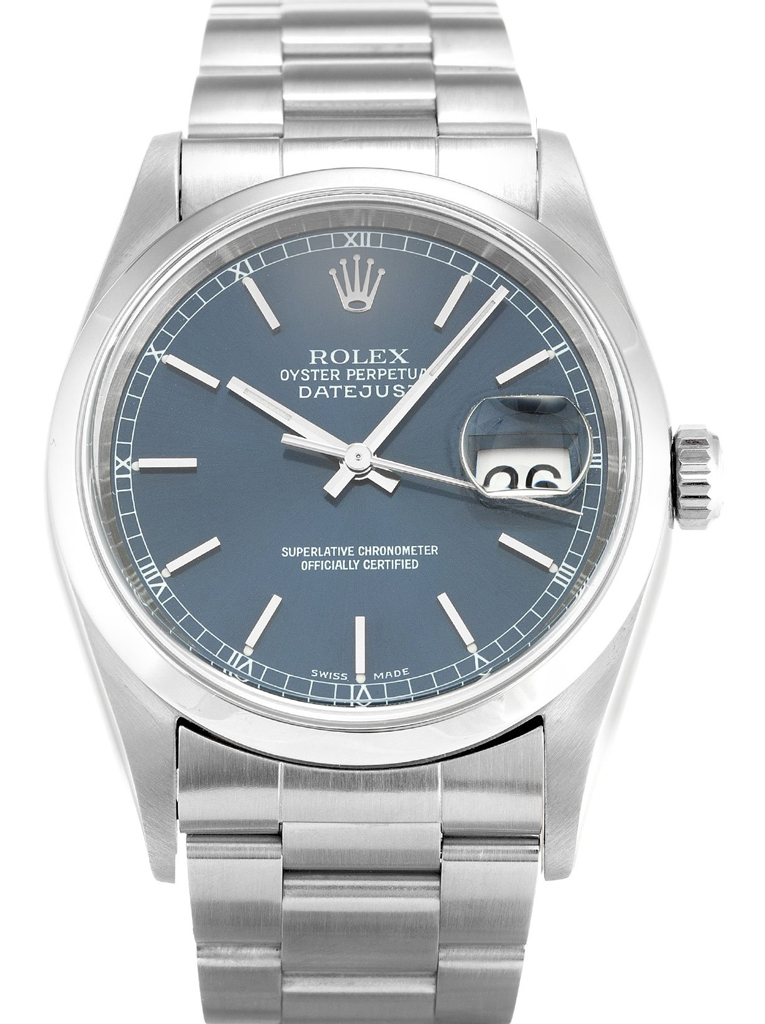Rolex Datejust 36mm Blue Dial 16200 $399.00