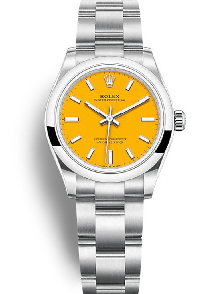 Rolex Oyster Perpetual Lady 31mm Yellow Dial 277200 $399.00