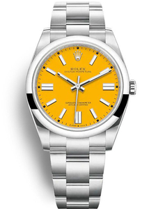 Rolex Oyster Perpetual 41mm Yellow Dial 124300 $399.00