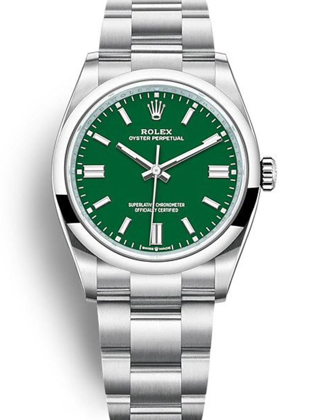 Rolex Oyster Perpetual Lady 36mm Green Dial 126000 $399.00