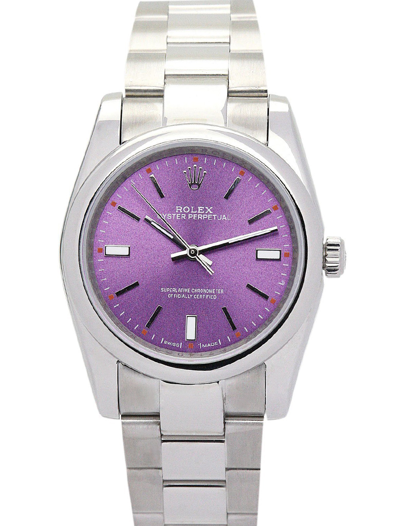Rolex Oyster Perpetual Lady 31mm Purple Dial 177200 $399.00