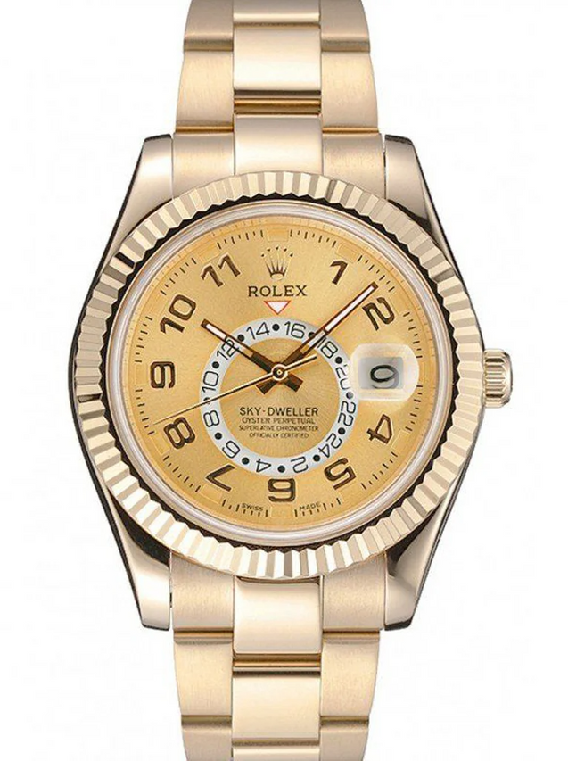Rolex Sky-Dweller 41mm Gold Dial 80243 $399.00