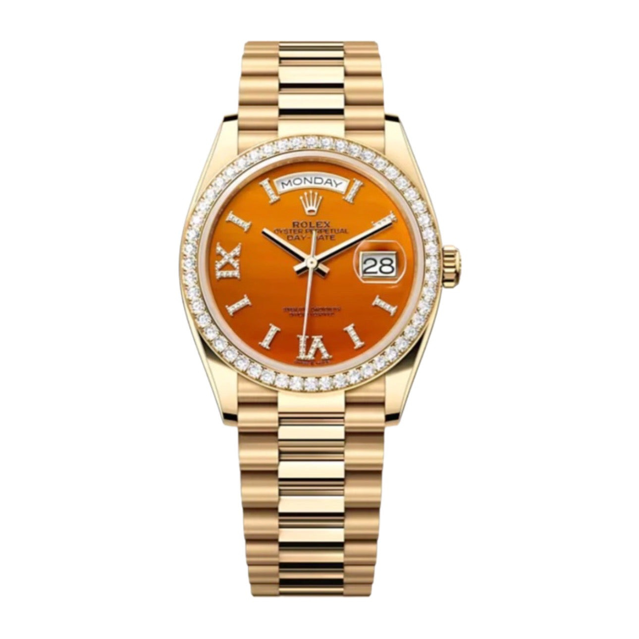 Superclone Rolex Day-Date 36 mm Carnelian Dial 128348RBR $1,099.00
