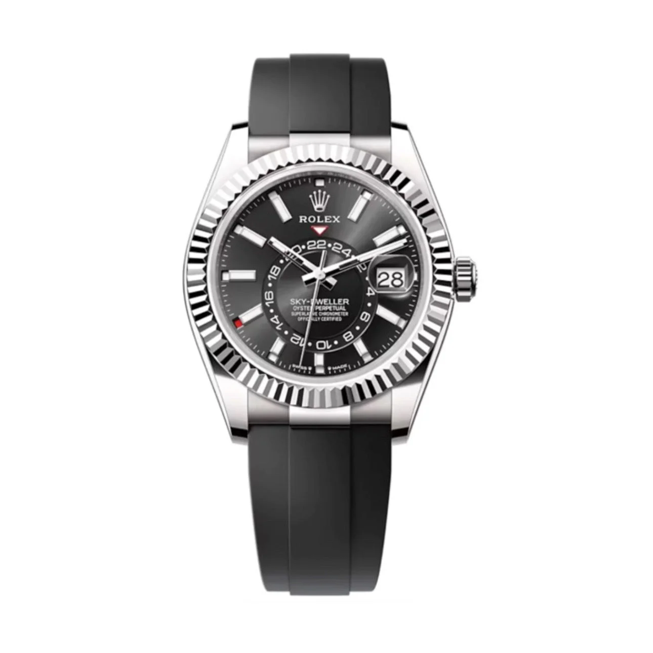 Superclone Rolex Sky-Dweller 42 mm Bright black Dial 336239 $899.00