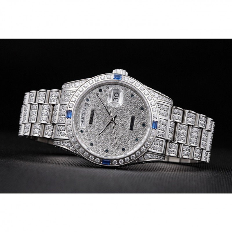 Superclone Rolex Day-Date 37mm Diamond Dial 621613 $999.00