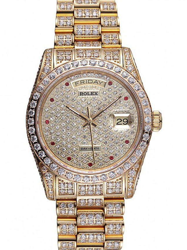 Superclone Rolex Day-Date 37mm Diamond Dial 621615 $999.00