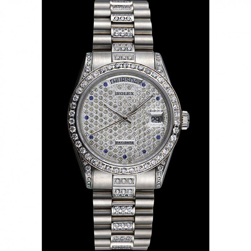 Superclone Rolex Day-Date 37mm Diamond Dial 621612 $999.00