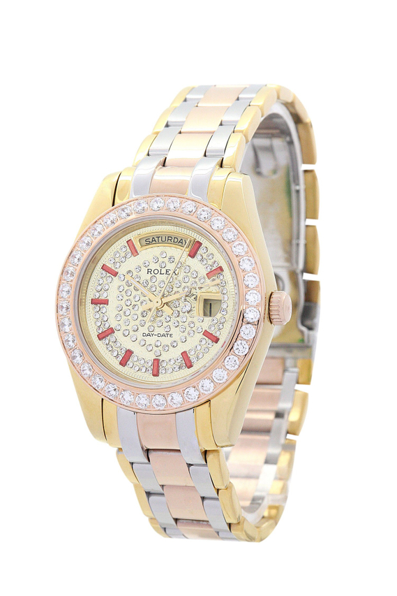 Rolex Day-Date 36mm Yellow gold with Diamonds Dial 118346 $399.00
