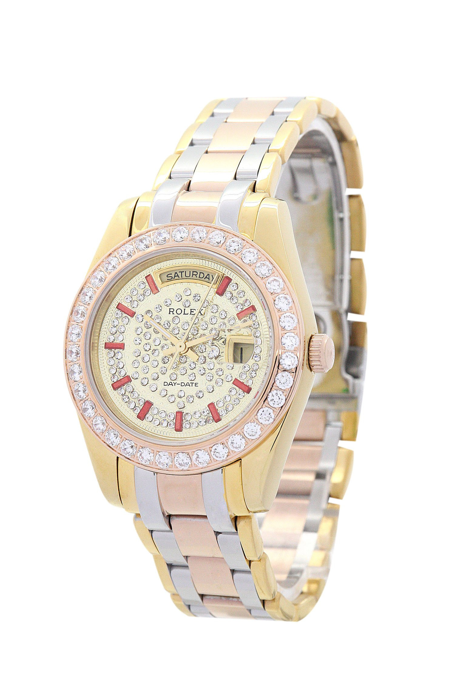 Rolex Day-Date 36mm Yellow gold with Diamonds Dial 118346 $399.00