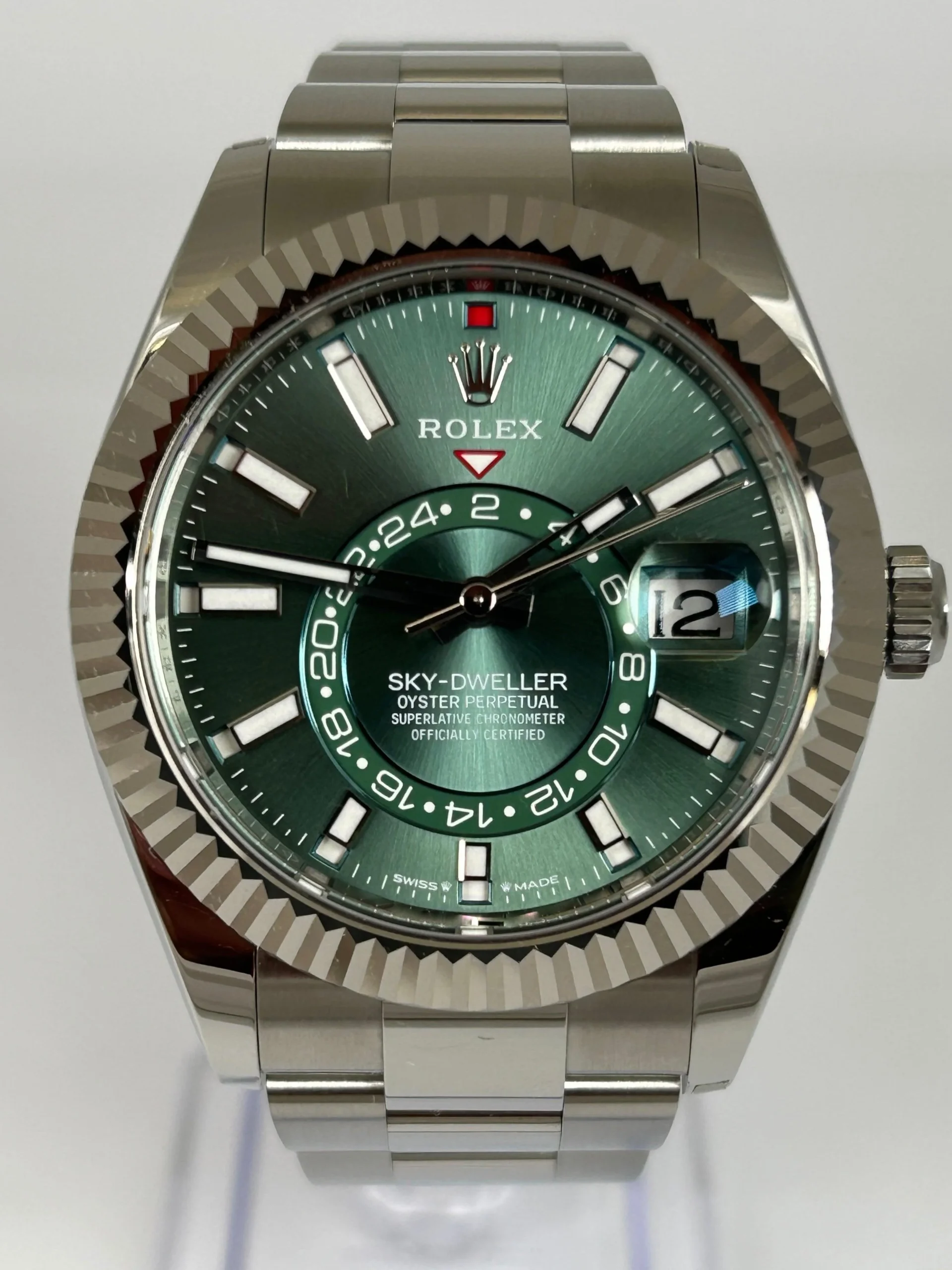 Superclone Rolex Sky-Dweller 42 mm Mint green Dial 336934 Oyster $899.00