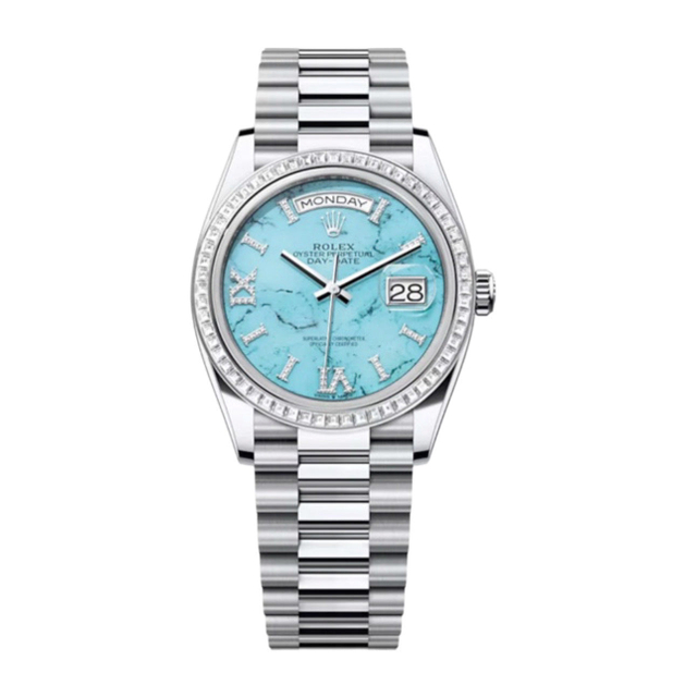 Superclone Rolex Day-Date 36 mm Turquoise Dial 128396TBR $1,099.00