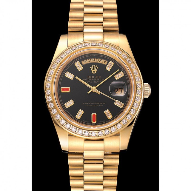 Superclone Rolex Day-Date 36mm Black Dial 1454101 $999.00