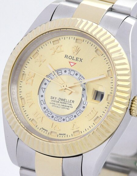 Rolex Sky-Dweller 42mm Gold Dial 326938-2 $359.00