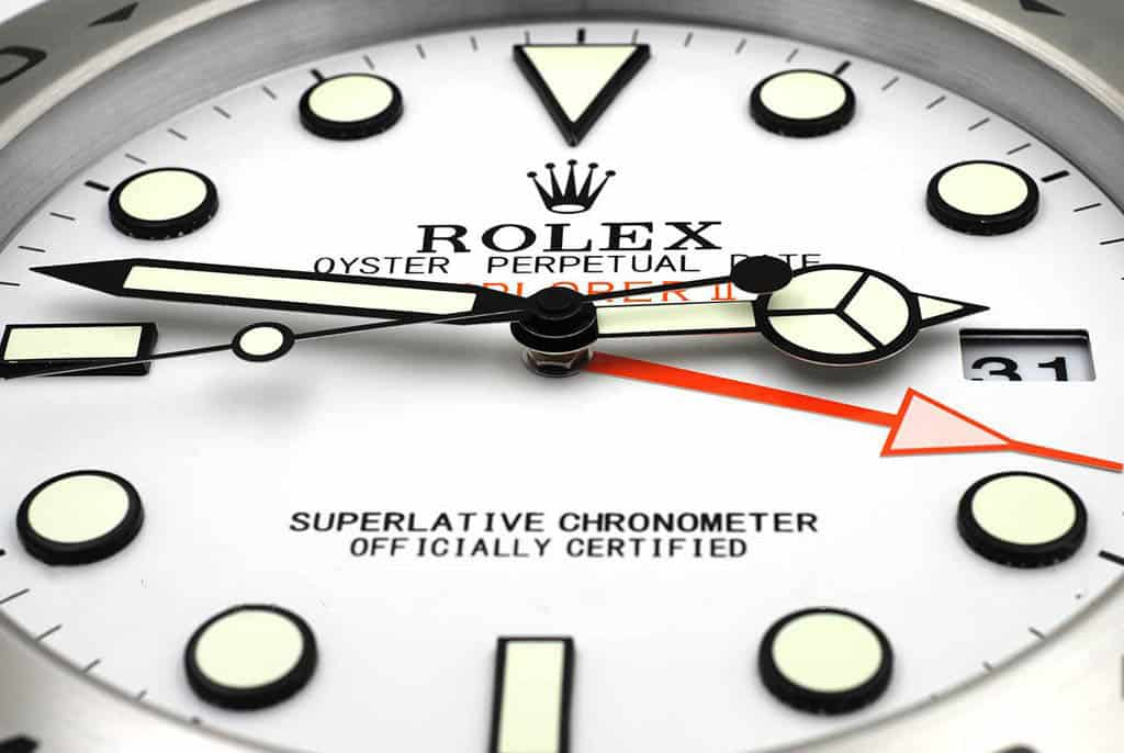 ROLEX WALL CLOCK – EXPLORER 2 WHITE $269.00 – $298.00