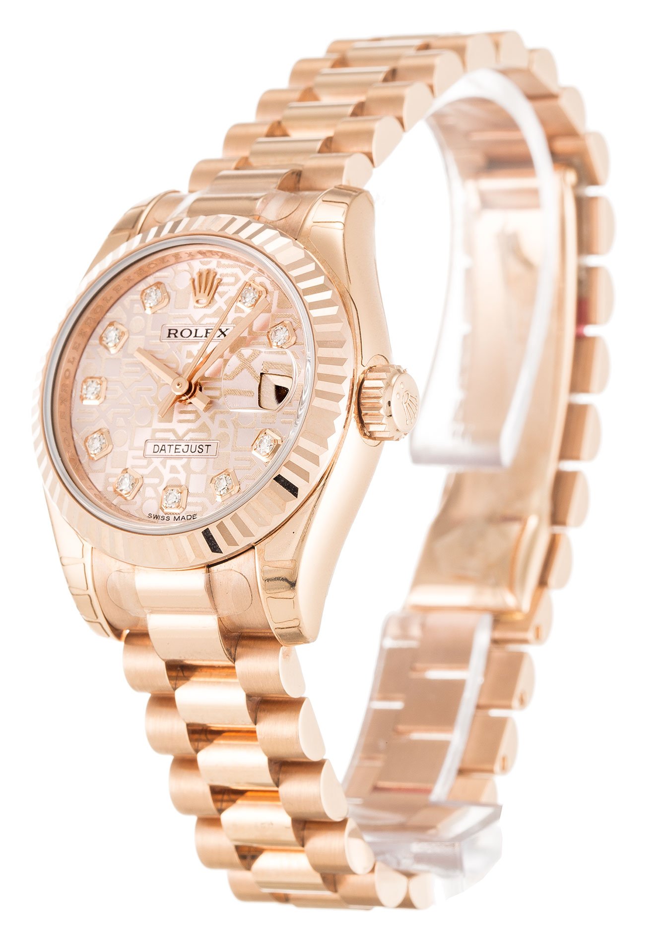 Rolex Lady-Datejust 26mm Rose Dial 179175 $399.00