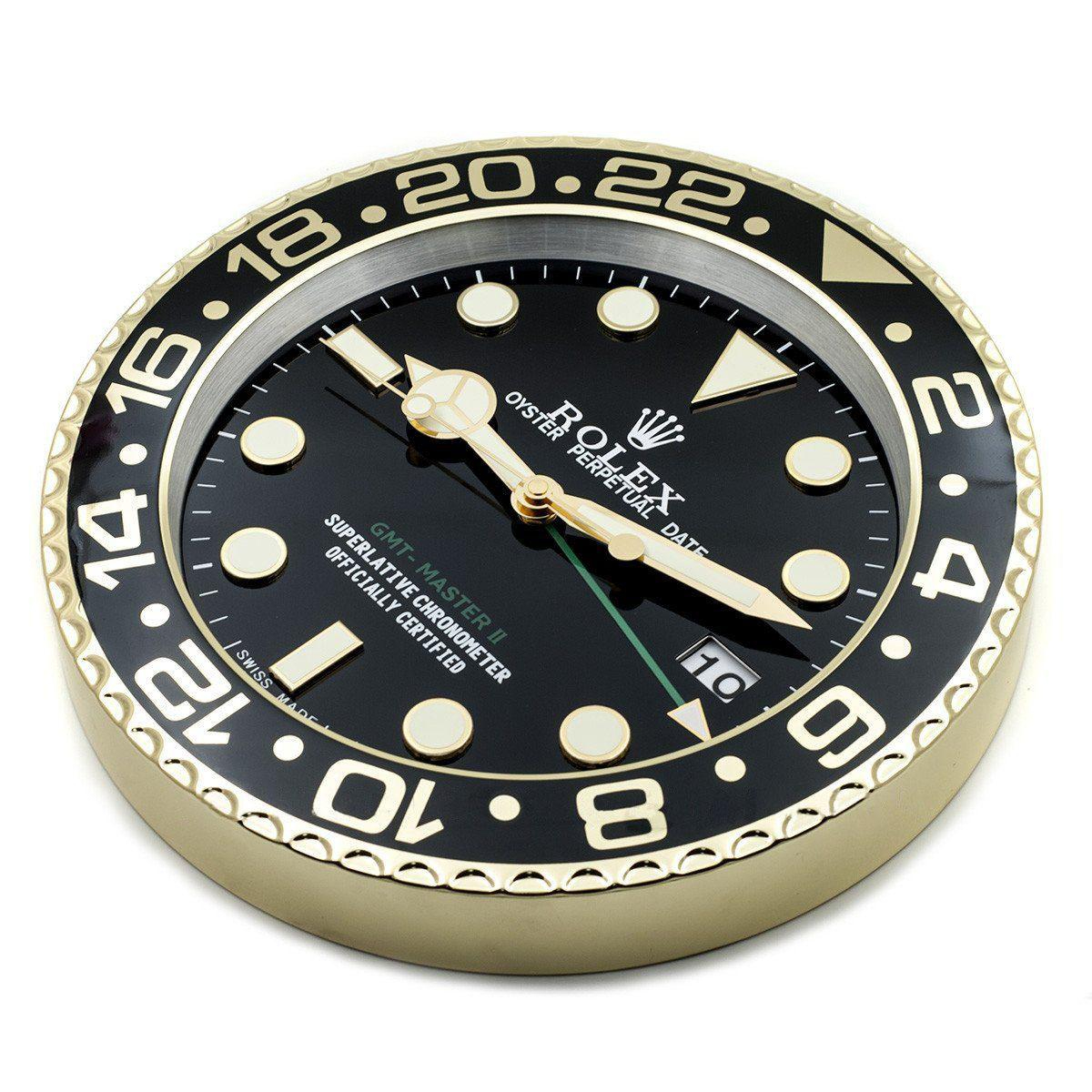 ROLEX WALL CLOCK – GMT MASTER II GOLD $269.00 – $298.00