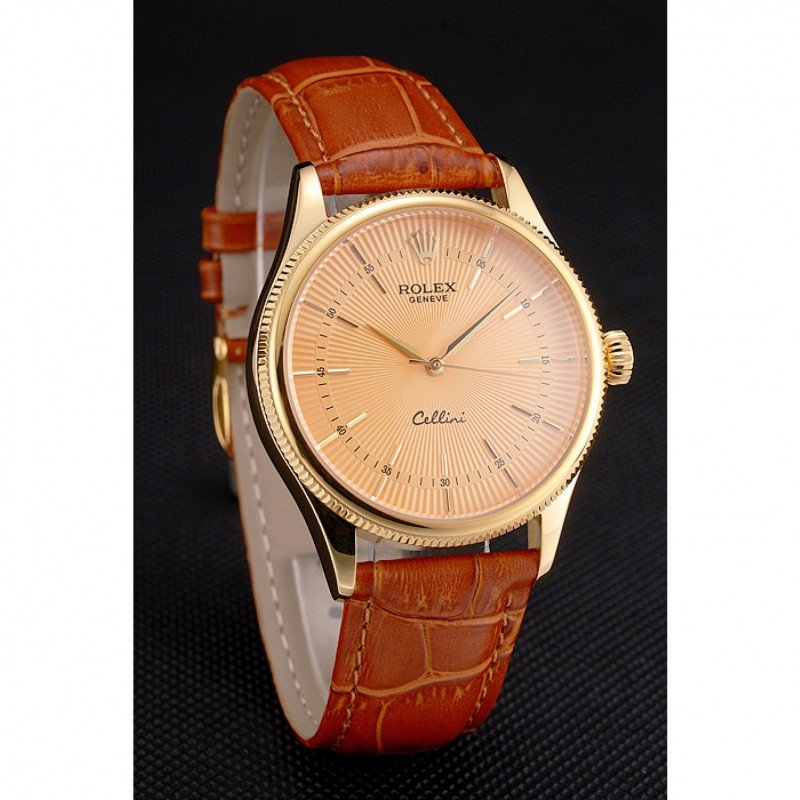 Superclone Rolex Cellini 38mm Gold Dial REP016808 $999.00