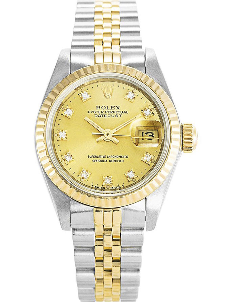 Rolex Datejust 26mm Gold Dial 69173-2 $399.00