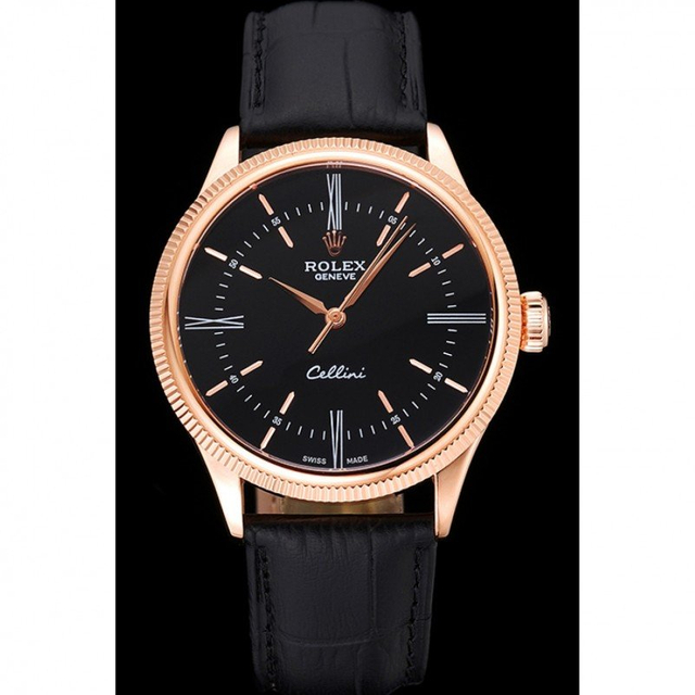 Superclone Rolex Cellini 39mm Black Dial 622656 $999.00