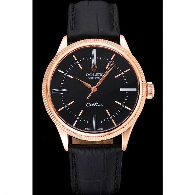 Superclone Rolex Cellini 39mm Black Dial 622656 $999.00