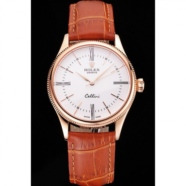 Superclone Rolex Cellini 38mm White Dial REP016795 $999.00