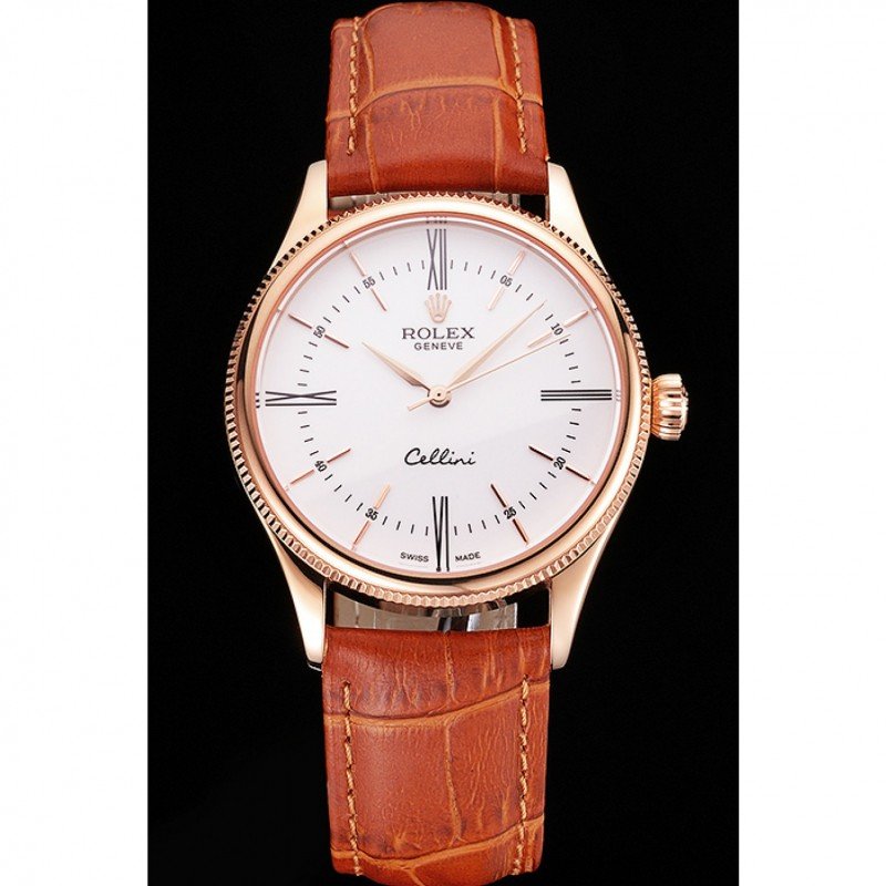 Superclone Rolex Cellini 38mm White Dial REP016795 $999.00