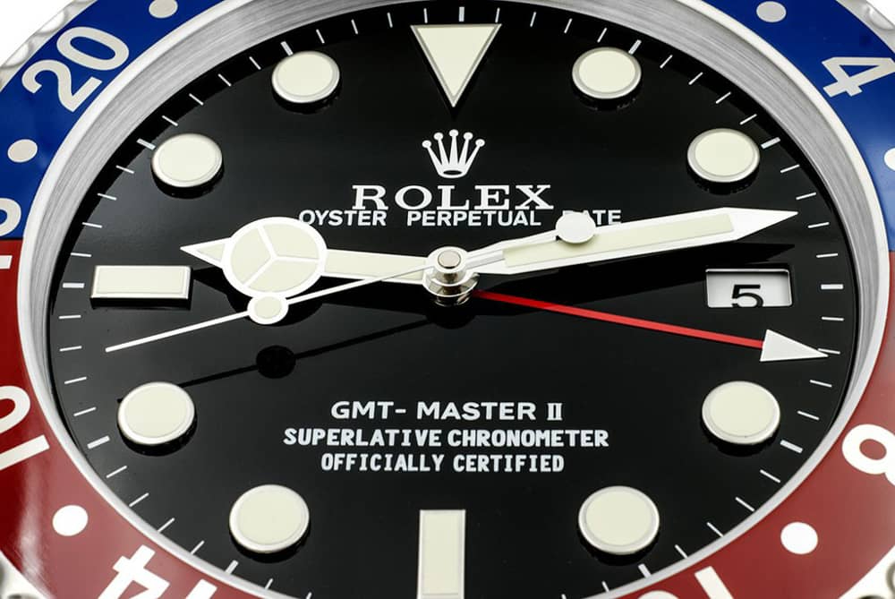 ROLEX WALL CLOCK – “XL” GMT MASTER II $299.00 – $328.00