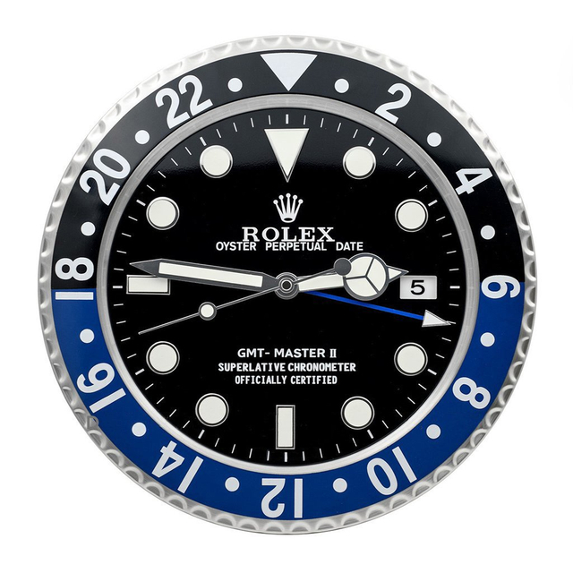 ROLEX WALL CLOCK – “XL” GMT MASTER II $299.00 – $328.00