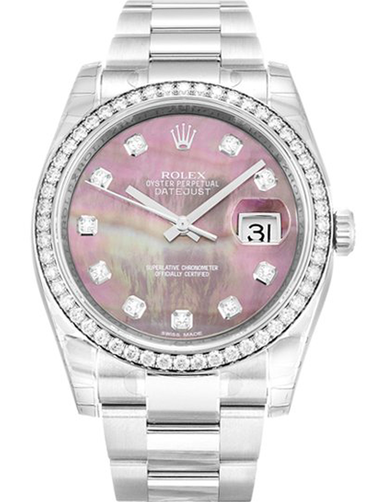 Rolex Datejust 36mm Mother of Pearl – Black Dial 116244 $399.00