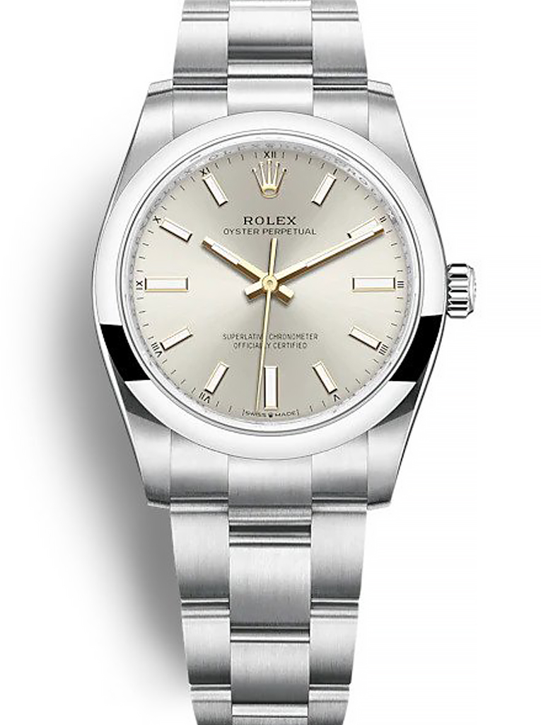 Rolex Oyster Perpetual Lady 34mm Silver Dial 124200 $399.00