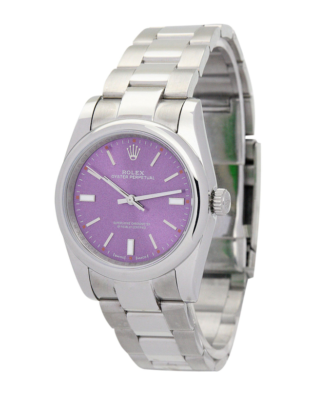 Rolex Oyster Perpetual Lady 31mm Purple Dial 177200 $399.00