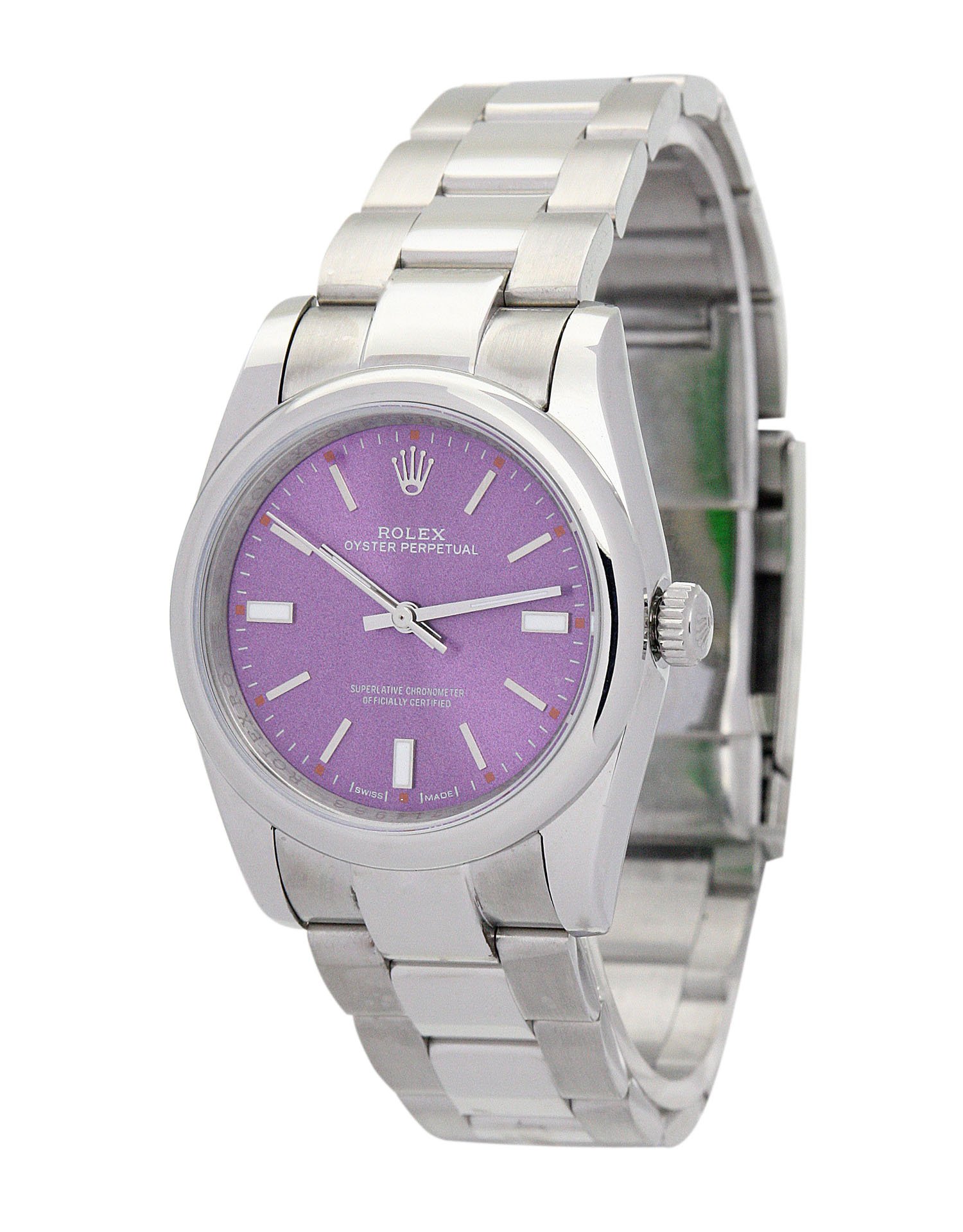 Rolex Oyster Perpetual Lady 31mm Purple Dial 177200 $399.00