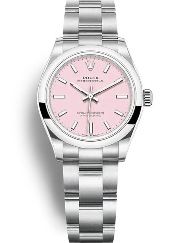 Rolex Oyster Perpetual Lady 34mm Candy Pink Dial 124200 $399.00