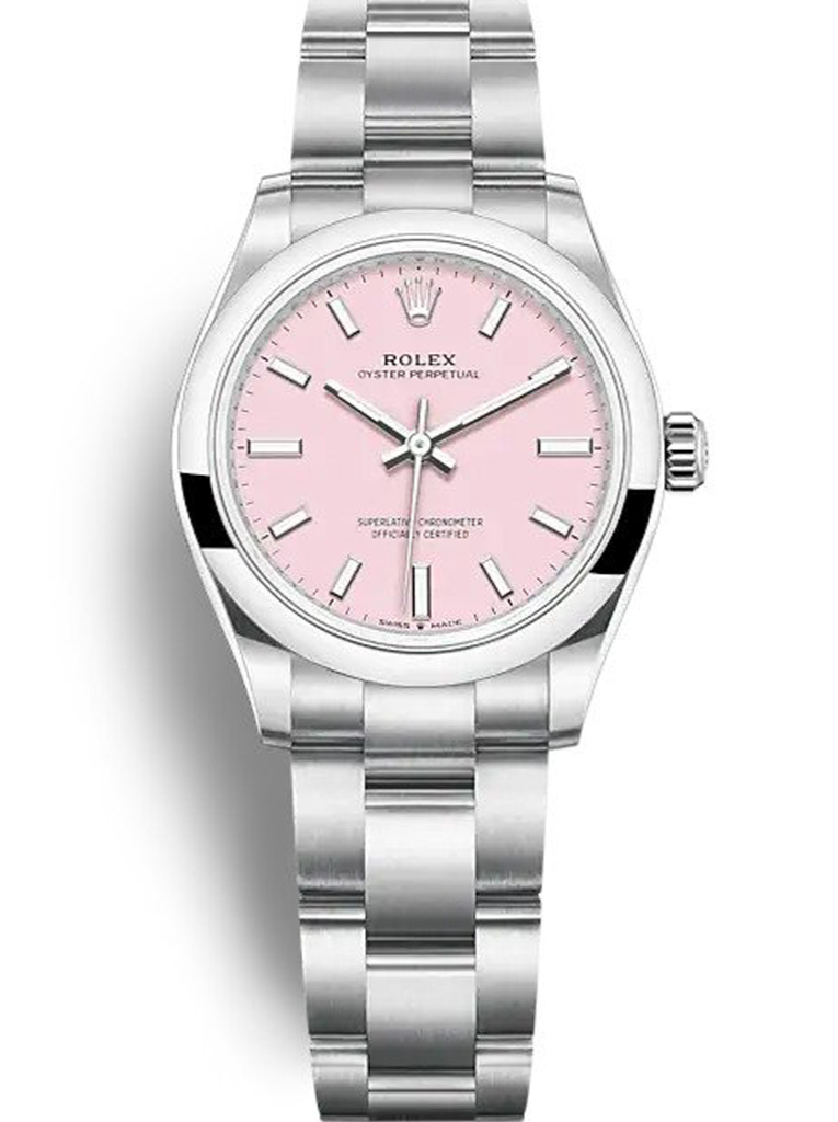 Rolex Oyster Perpetual Lady 34mm Candy Pink Dial 124200 $399.00