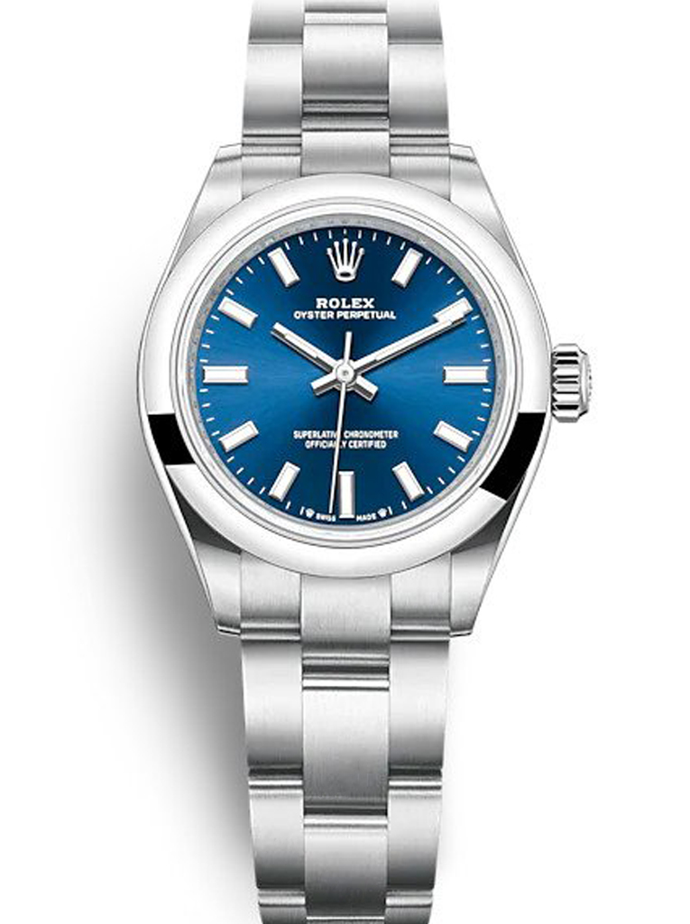 Rolex Oyster Perpetual Lady 28mm Blue Dial 276200 $399.00