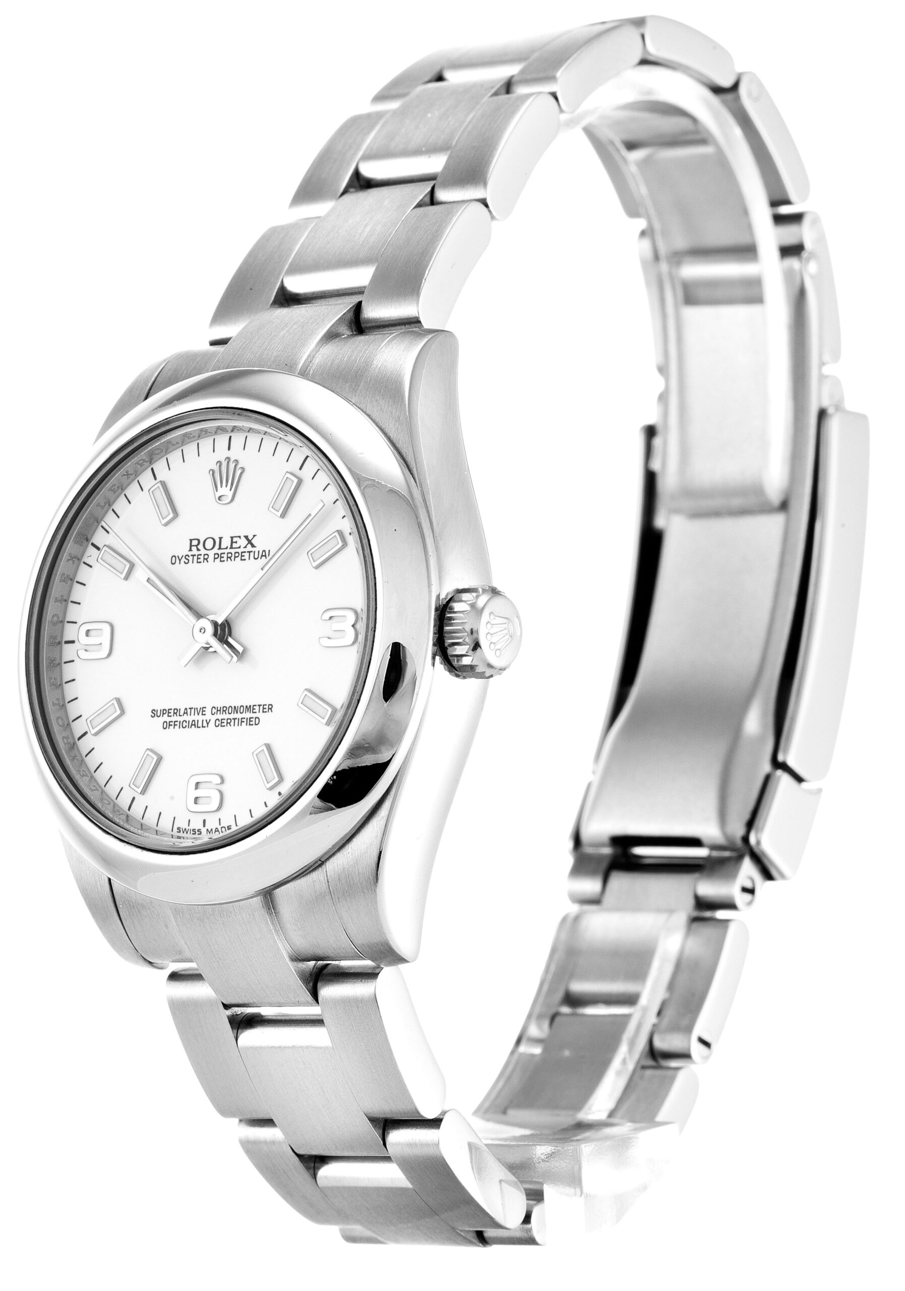 Rolex Oyster Perpetual Lady 31mm White Dial 177200-2 $399.00