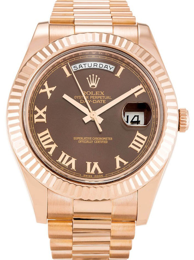 Rolex Day-Date II 41mm Chocolate Dial 218235 $399.00