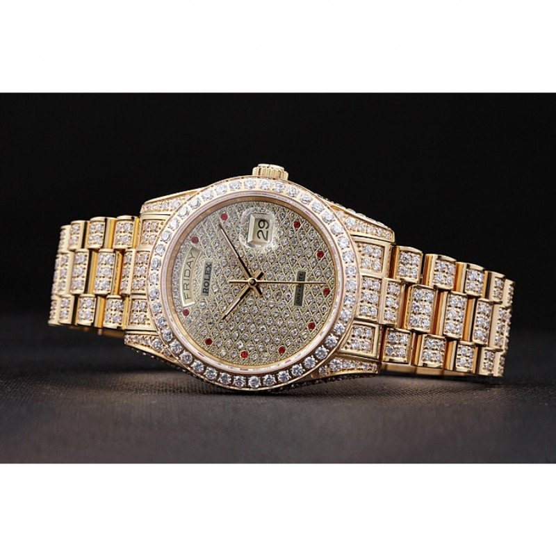 Superclone Rolex Day-Date 37mm Diamond Dial 621615 $999.00