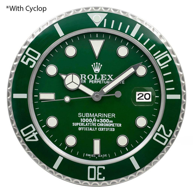 ROLEX WALL CLOCK – SUBMARINER ‘HULK‘ EDITION $269.00 – $298.00