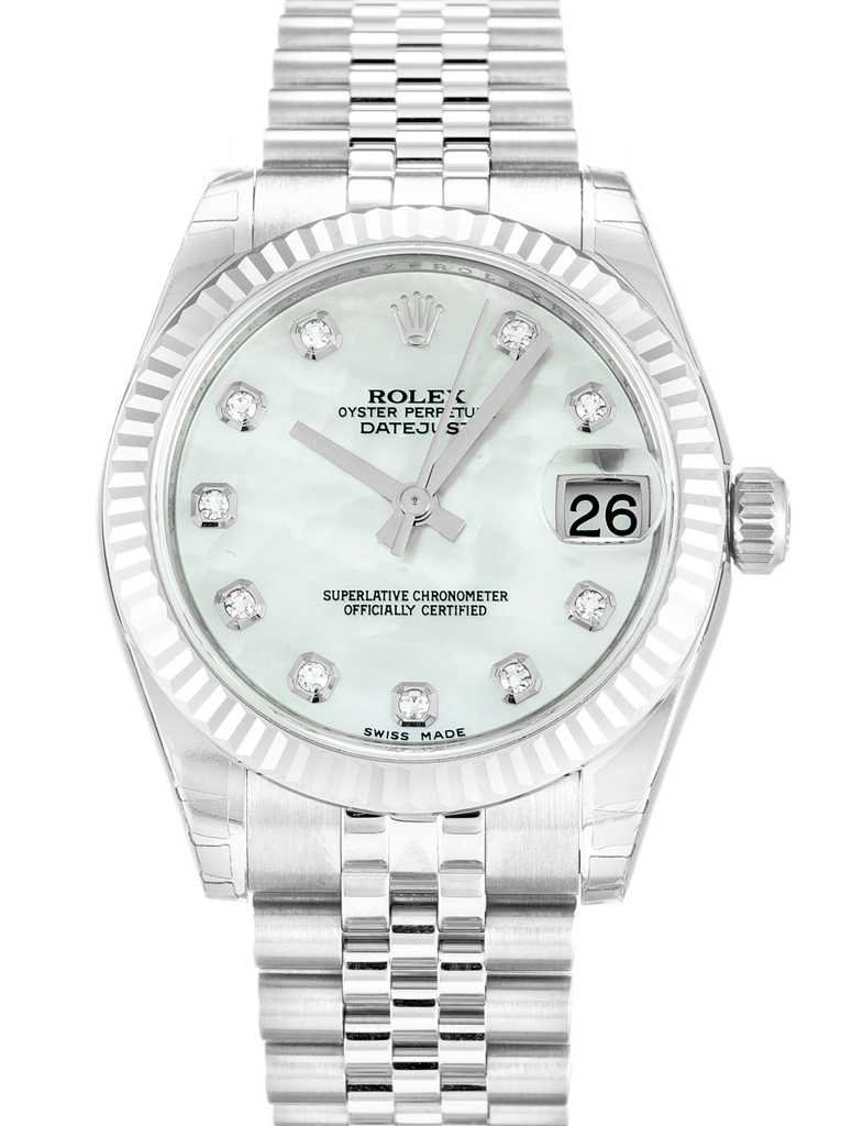 Rolex Lady-Datejust 31mm Mother of Pearl – White Dial 178274 $399.00