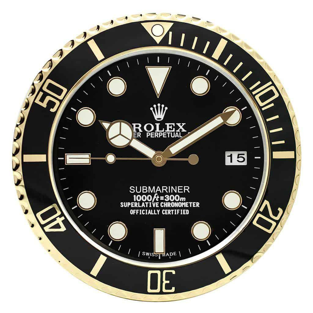 ROLEX WALL CLOCK – SUBMARINER GOLD $269.00 – $298.00