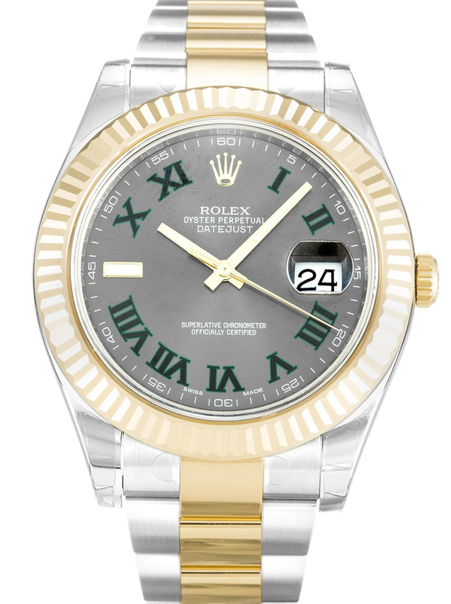 Rolex Datejust II 41mm Grey Dial 116333 “Wimbledon” Oyster $399.00