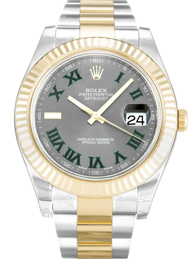 Rolex Datejust II 41mm Grey Dial 116333 “Wimbledon” Oyster $399.00