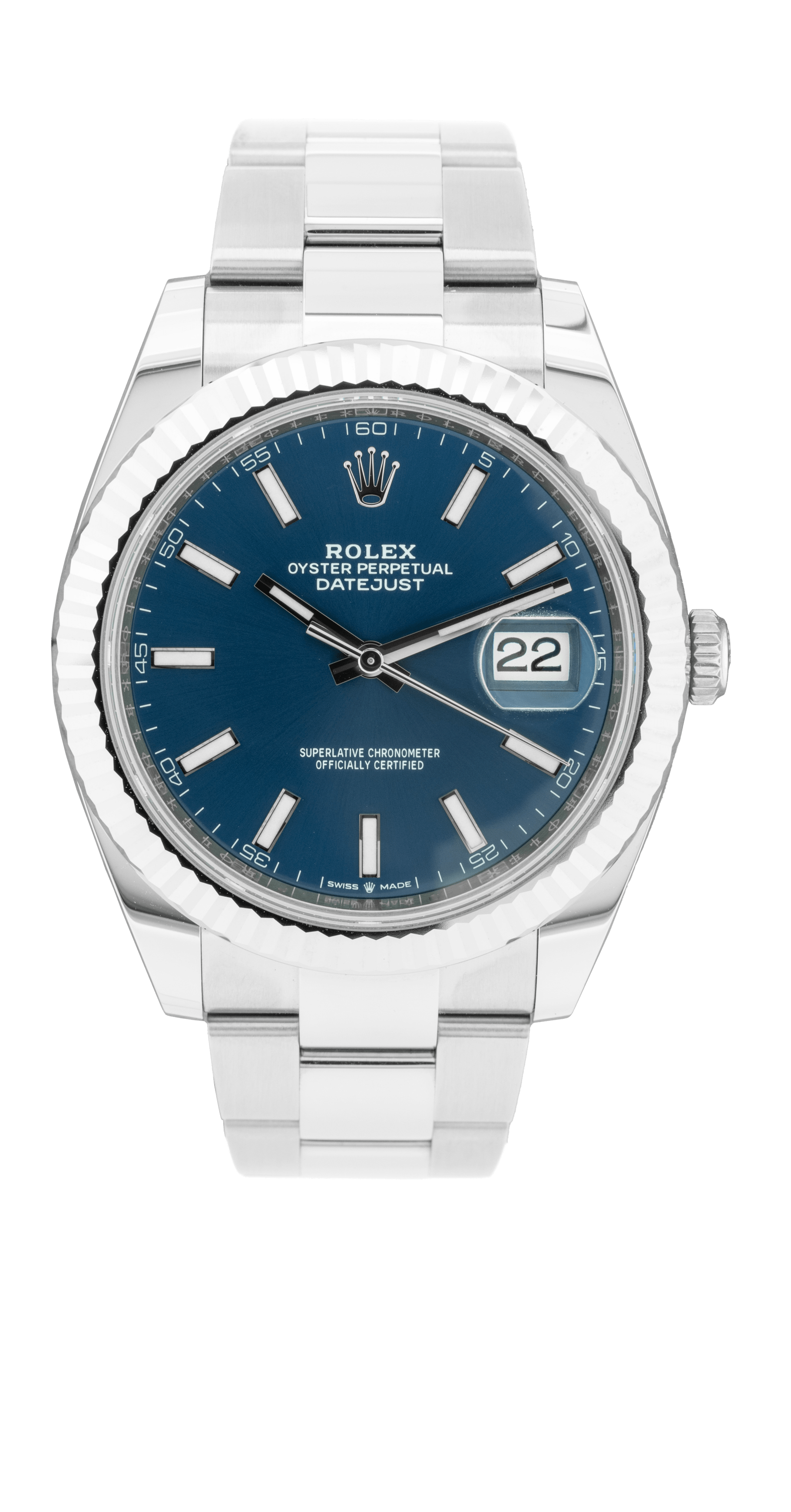 Rolex Datejust 41mm Blue Dial 126334 Oyster
