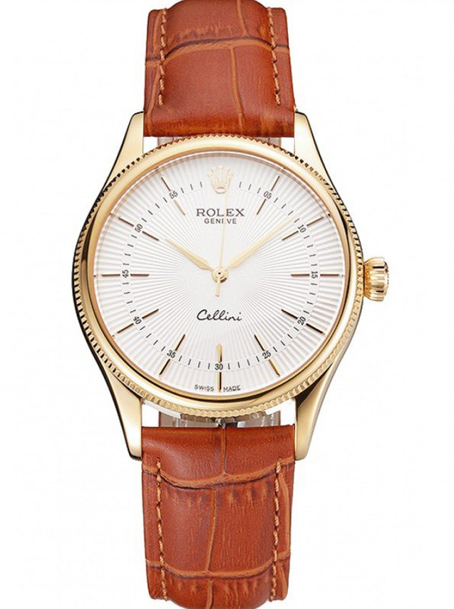 Superclone Rolex Cellini 38mm White Dial REP016793 $999.00