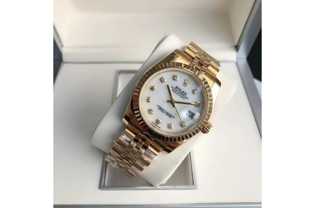 Rolex Datejust 36/28mm RG/RG Jub White/Dial $599.00