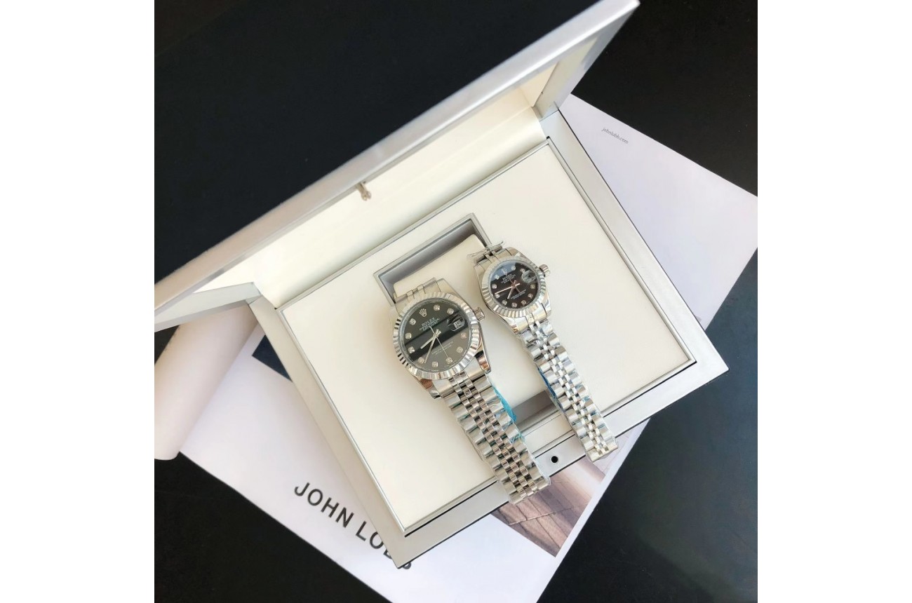 Rolex Datejust 36/28mm SS/SS Jub Black/Dial $599.00