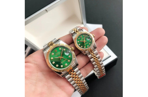 Rolex Datejust 36/28mm RG/SS Jub Green/Dial $599.00
