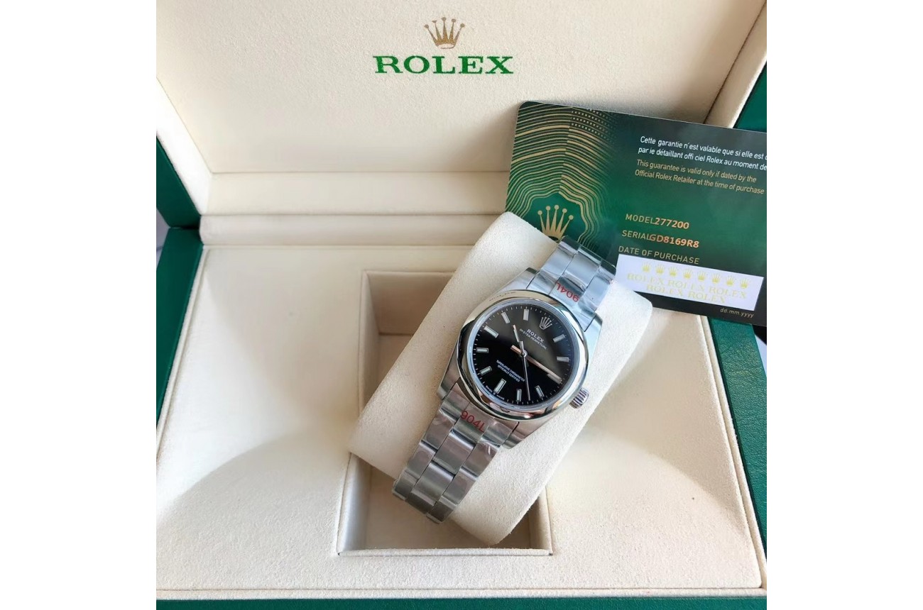 Rolex Oyster Perpetual 31/41mm SS/SS Black/Stk $599.00